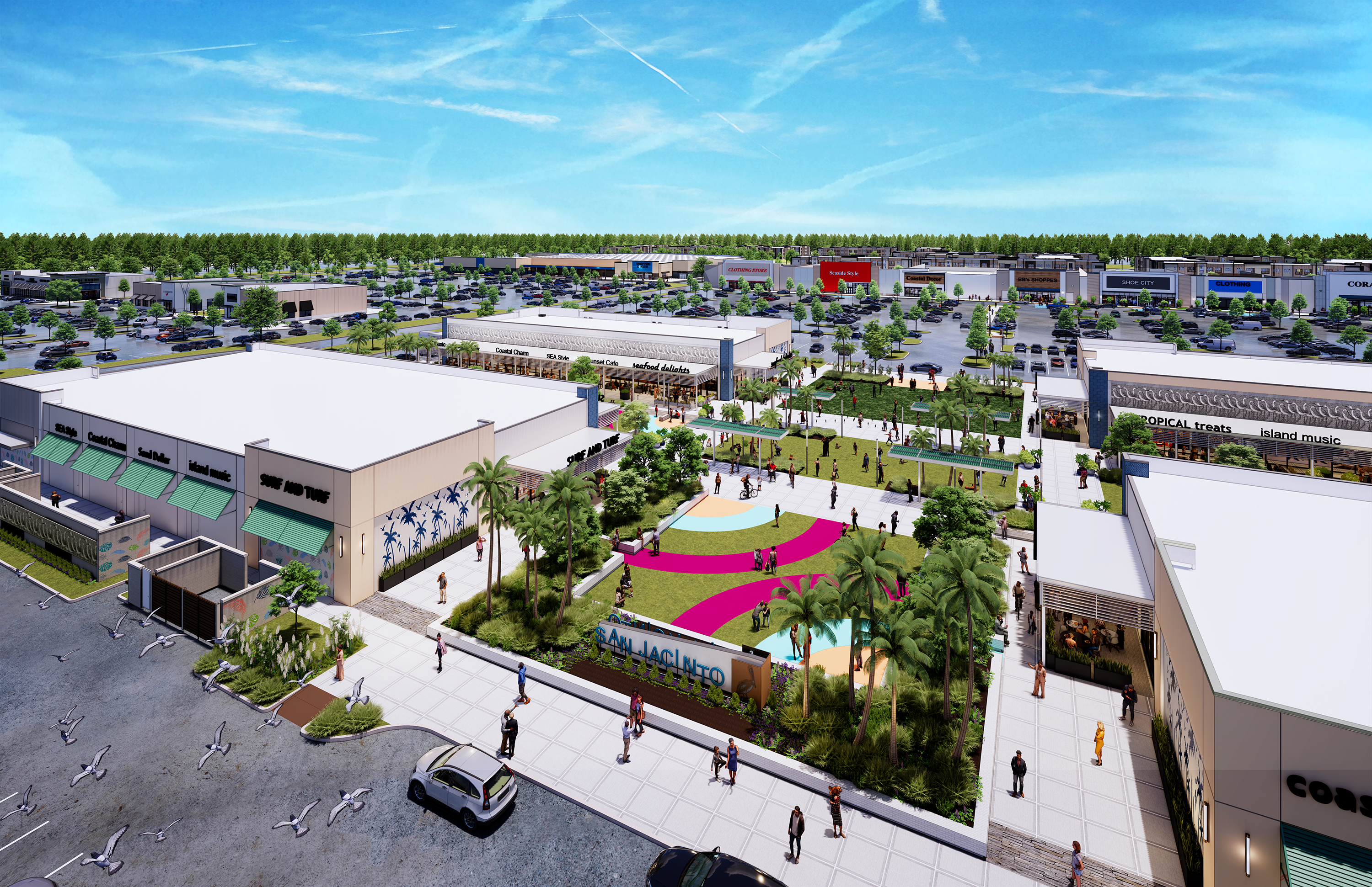 The San Jacinto Marketplace will take the place of the old San Jacinto Mall. The much-anticipated project appears to finally be coming to fruition after years of negotiations, land tract purchases, and the COVID-19 pandemic delaying the project. A groundbreaking ceremony was held Wednesday. 