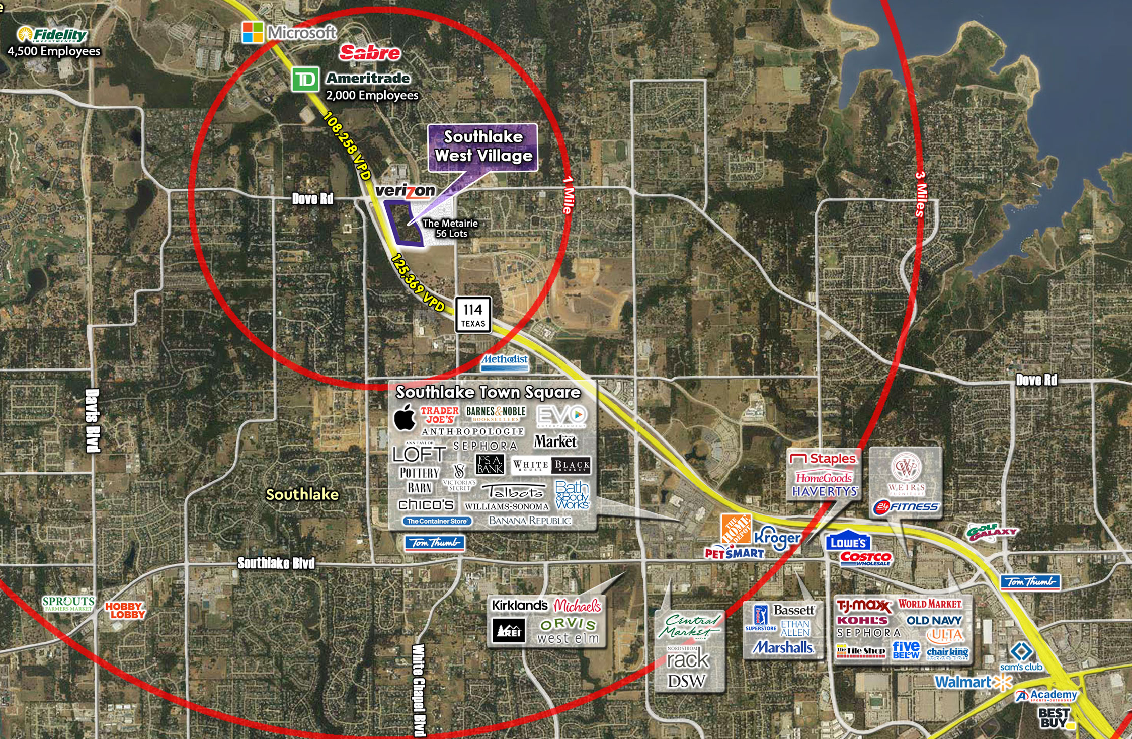 Aerial Photo of SOUTHLAKE WEST VILLAGE in Texas: DFW