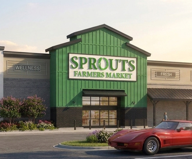 Sprouts Anchor Elevation Rendering