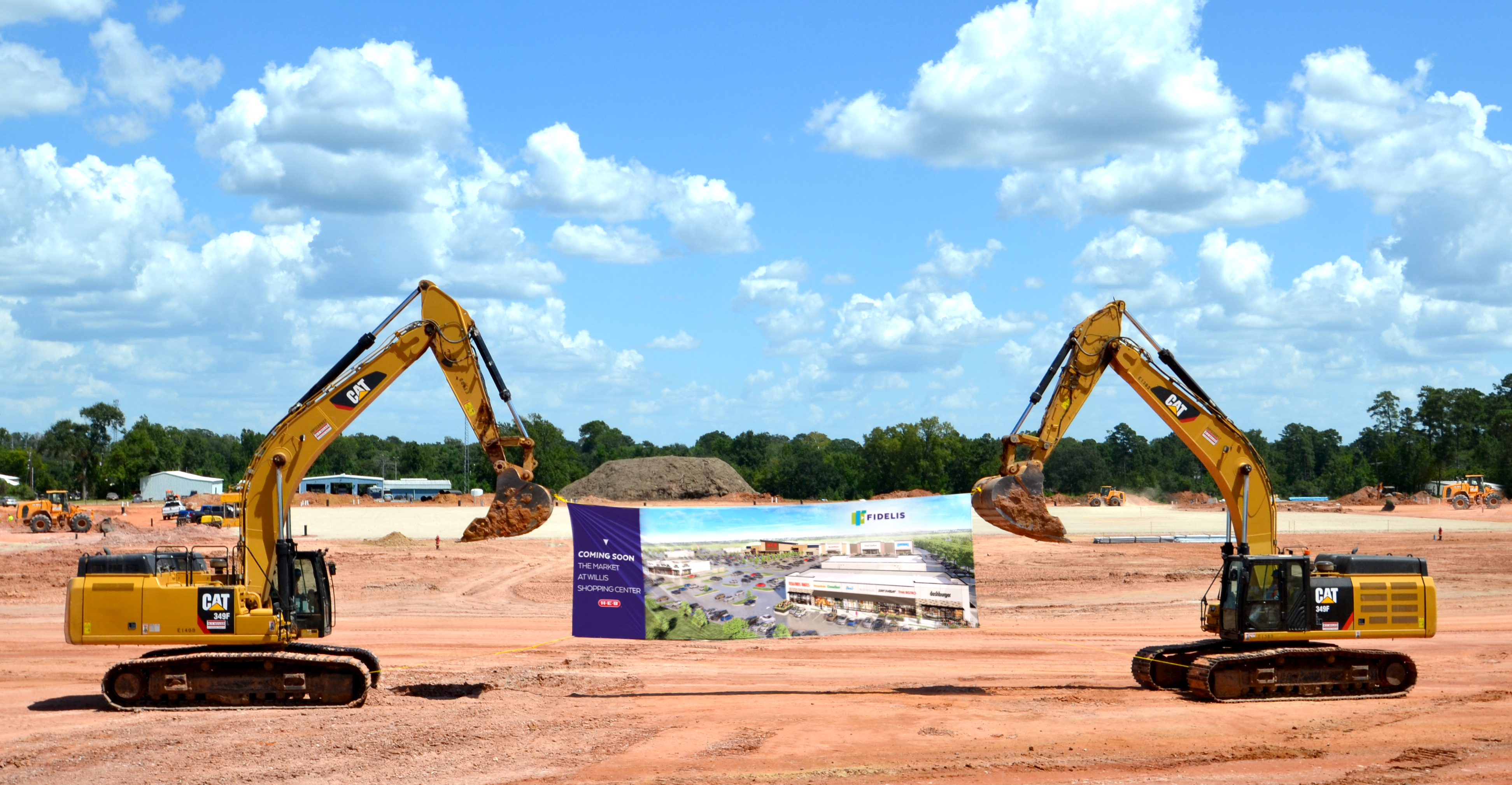 Fidelis breaks ground on HEB-anchored shopping center in Willis community